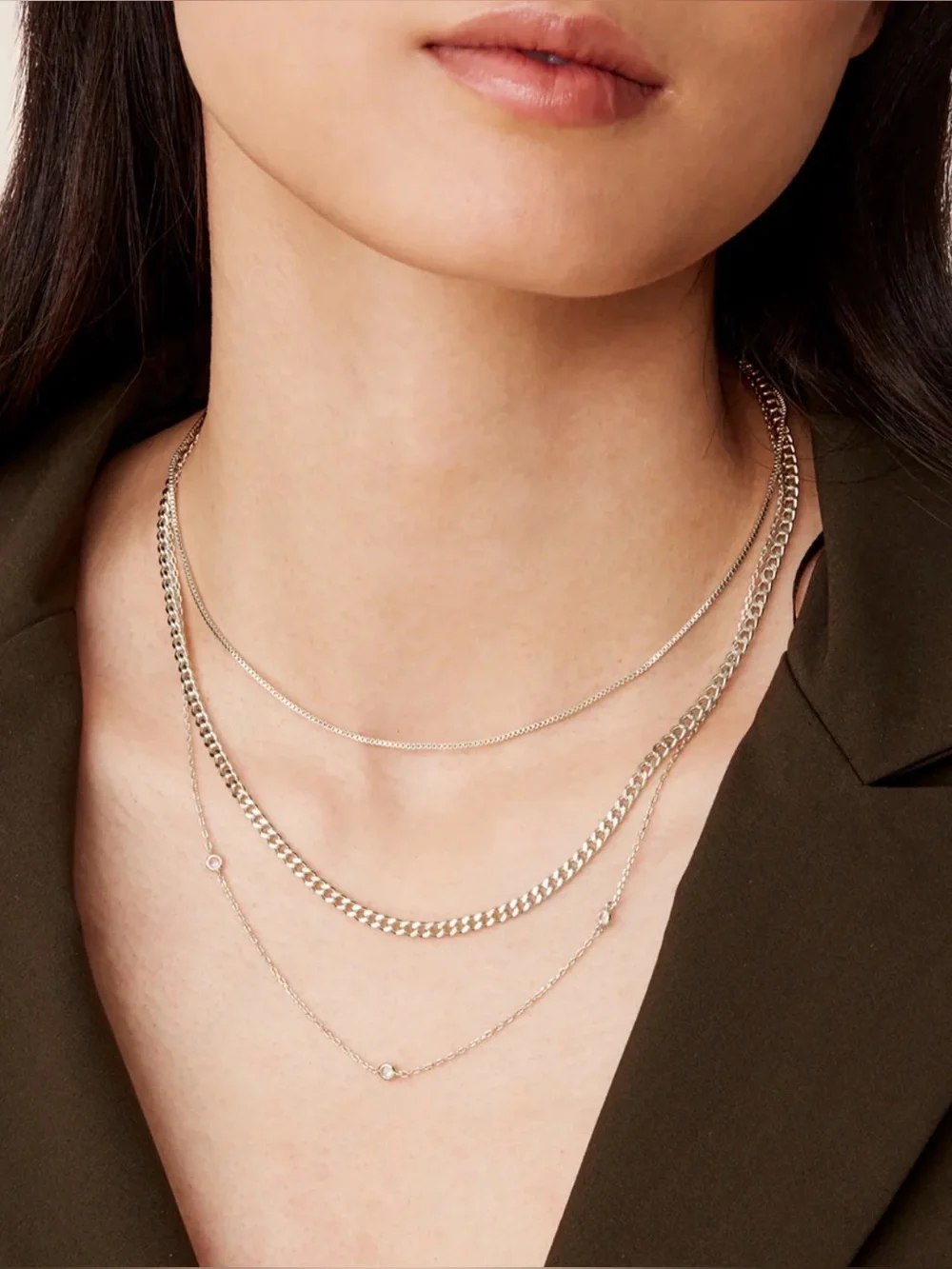 Pavoi Eva Layered Necklace. Brand New!